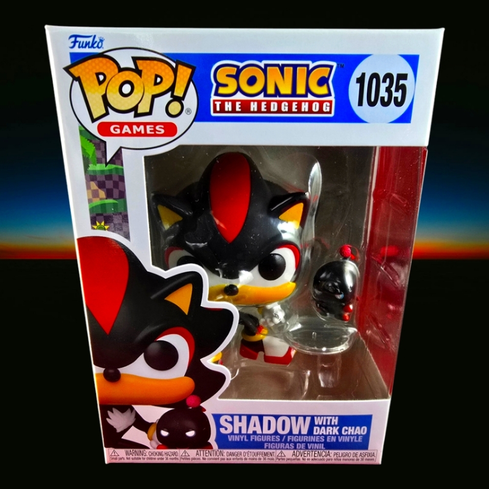 Shadow with dark chao funko # 1035 (nib) With pop protector